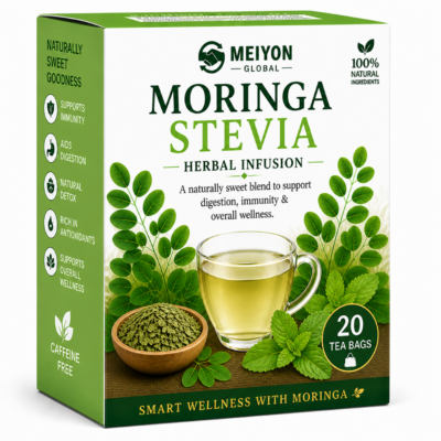Moringa Stevia Tea- Good for Blood Sugar regulation,  Supports Weight Loss,  Rich In Anti-oxidant,  Calorie Free Sweetness