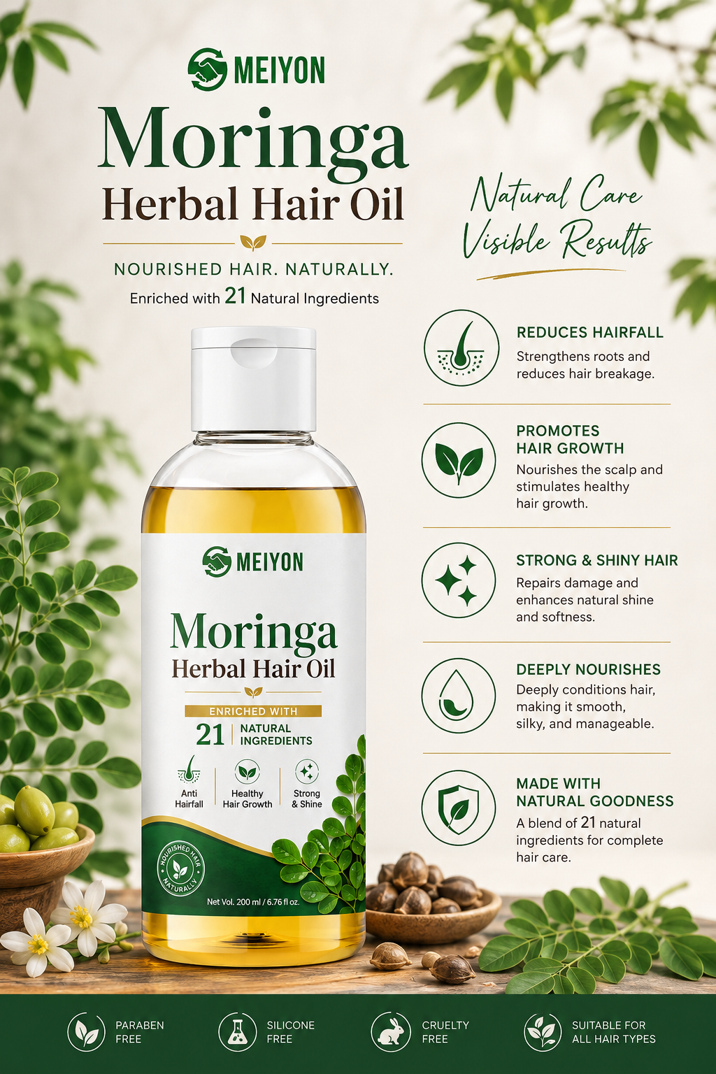 Moringa Hair oil 1