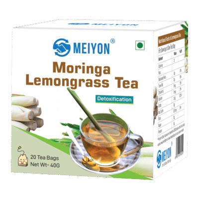 Moringa Lemongrass Tea -Supports Digestion, Heart Health, boost Immune system, Reduce stress (20dips in a box)