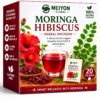 Moringa Hibiscus Tea -With Moringa & Hibiscus leaves, supports weight loss, Liver health , Lowering Blood Pressure.