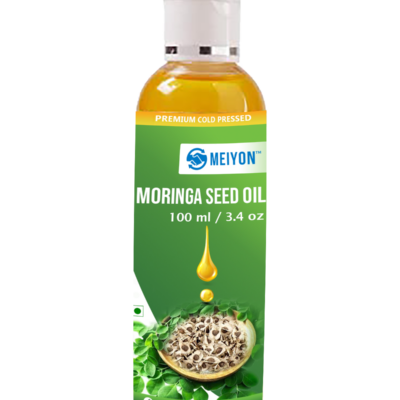 Moringa Seed Oil (100 ml)- 100% Pure & Natural, Rich in Antioxidants, Nourishing for Skin, Hair and Scalp, Moisturizing, Anti Ageing Effects